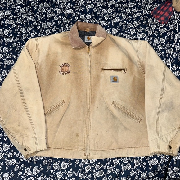 sunbleached 90s vintage carhartt detroit jacket - Picture 4 of 4